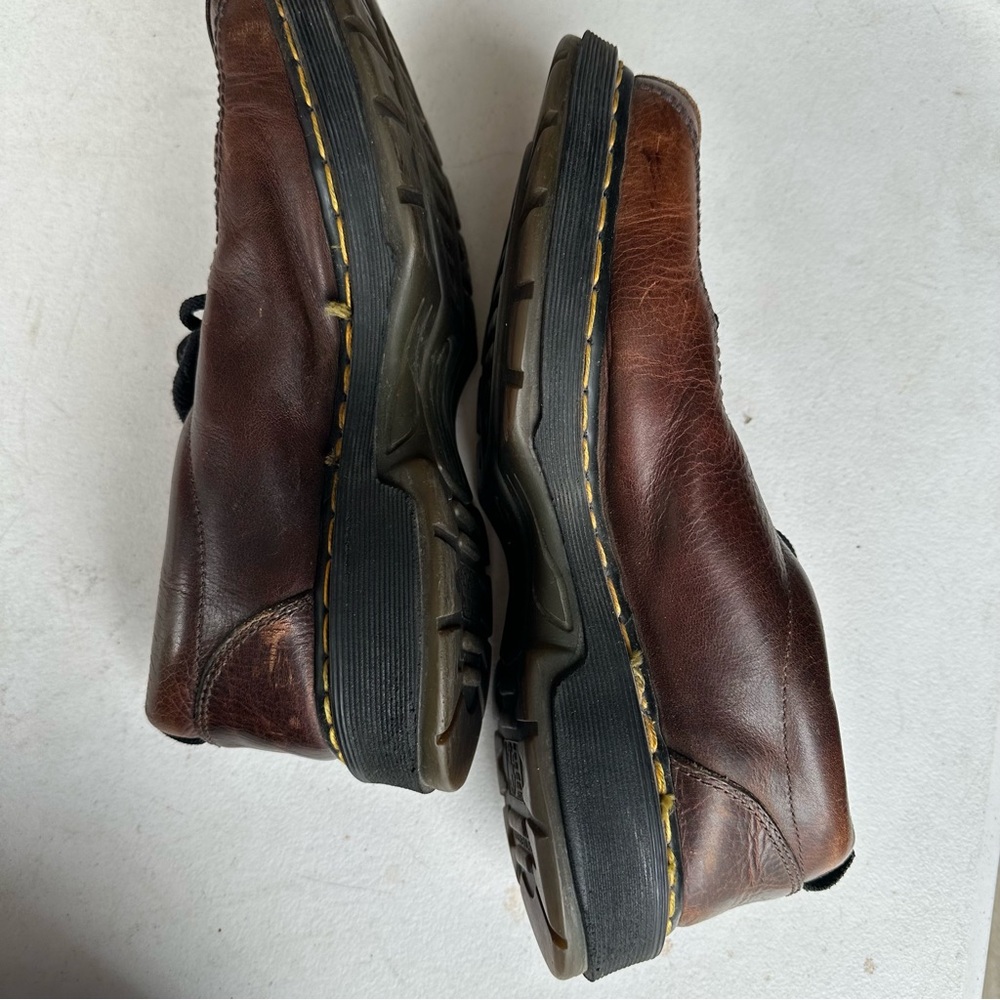 Vintage Doc Martens size 9 Oxford brown Leather made in England - Picture 12 of 14